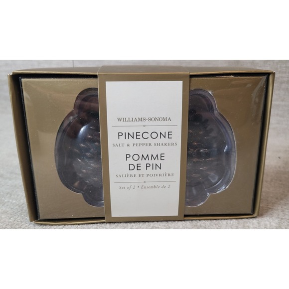 Williams-Sonoma Other - Williams Sonoma Pinecone Salt And Pepper Shakers NEW Old Stock Fall Thanksgiving
